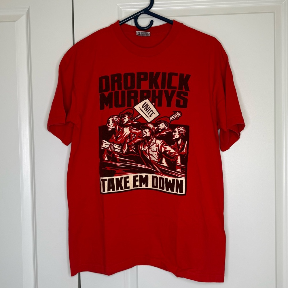 Dropkick Murphys Vintage Unite Take Em Down T-shirt Band Tee Y2K size large